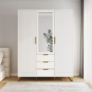 Stylish wardrobe with drawers