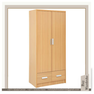 Simple two doors wardrobe Dubai