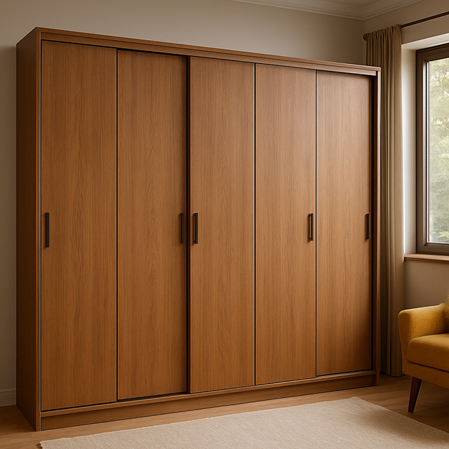 5 door sliding wardrobe
