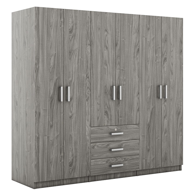 6 door wardrobe with drawers