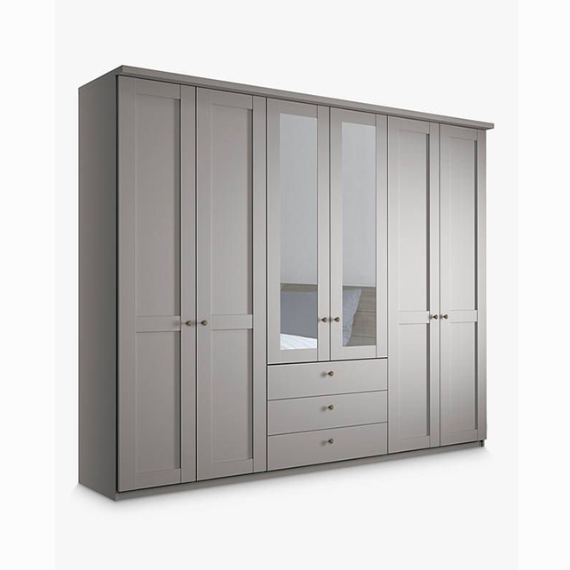 6 door wardrobe with design classic