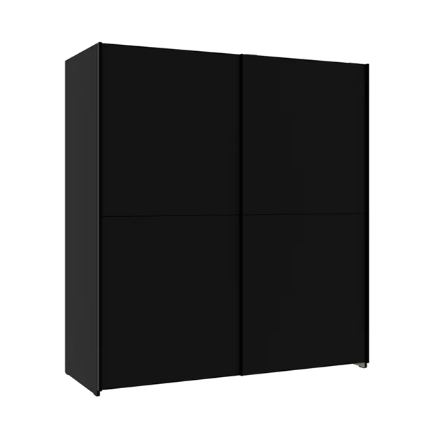 black sliding door wardrobe