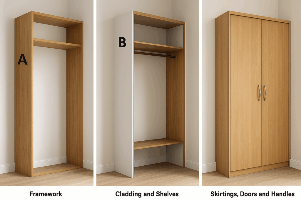 how to build a wardrobe cabinet