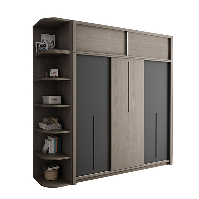 black sliding door wardrobe